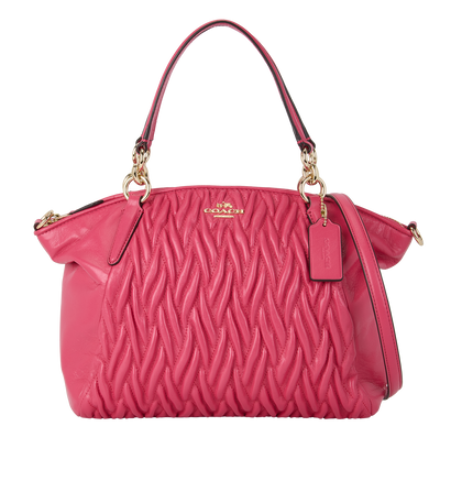 Kelsey Satchel, &pound;130, Handbags, Pink, Leather, Front view